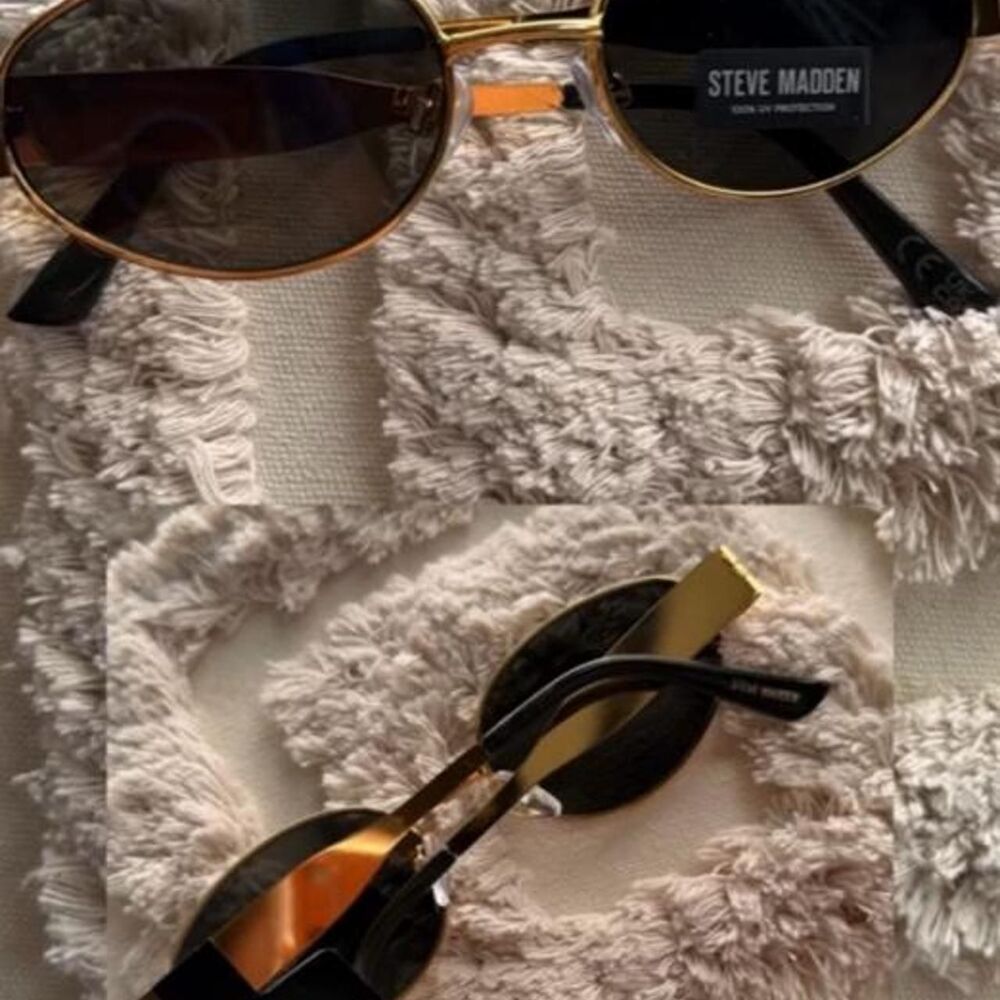 Steve Madden NEW Mystie gold sunglasses -  Trendy Chic Fall Sunnies - brand new